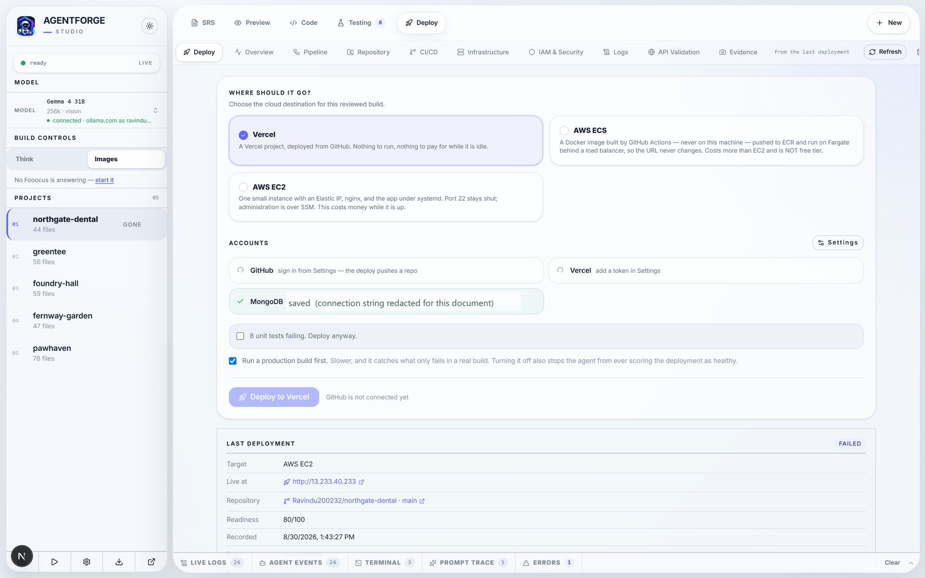 AgentForge — And it goes to the cloud
